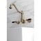 Kingston Brass KS1023PKL Wall Mount Roman Tub Faucet, Antique Brass KS1023PKL - alternate 4